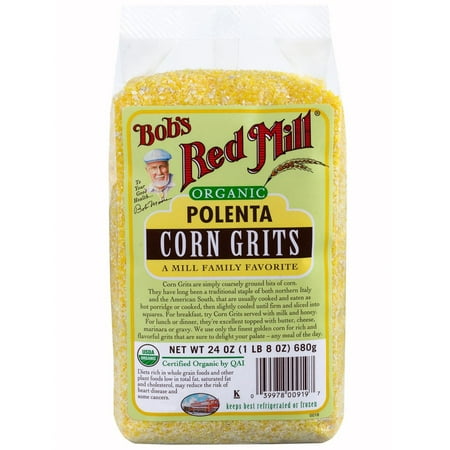 Bob's Red Mill, Organic, Polenta, Corn Grits, 24 oz (pack of (Best Stone Ground Grits)