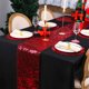 thumbnail image 4 of Camino de mesa de malla laminada en caliente, material de decoración para fiestas navideñas y bodas, camino de mesa de gasa, correa para ramo, manteles festivos, 4 of 6
