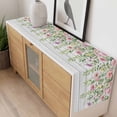 thumbnail image 4 of Colorful Flowers Table Runner - 48 Inch Long, Kitchen Dining Table Runner Dresser Scarves, Spring Leaves Floral Botanical Wood Grain Farmhouse Decor for Coffee Tables Wedding Party Banquet, 4 of 8