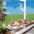 thumbnail image 1 of CAROOTU Cute Function Sunny Seat Window Mounted Cat Bed Pets Bed, 1 of 5