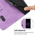 thumbnail image 4 of Feishell For iPhone 14 Plus Card Slot Case,360 Protection Luxury Leather+Soft TPU Shockproof Magnetic Clasp Flip Stand Wallet Cover with Detachable Wrist Strap.For iPhone 14 Plus,Purple, 4 of 12