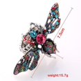 thumbnail image 2 of 1 Uds. Anillo de diamantes de imitación multicolor de imitación de abeja vívido único anillo elástico ajustable para dedo joyería de fiesta de bola de moda, 2 of 2