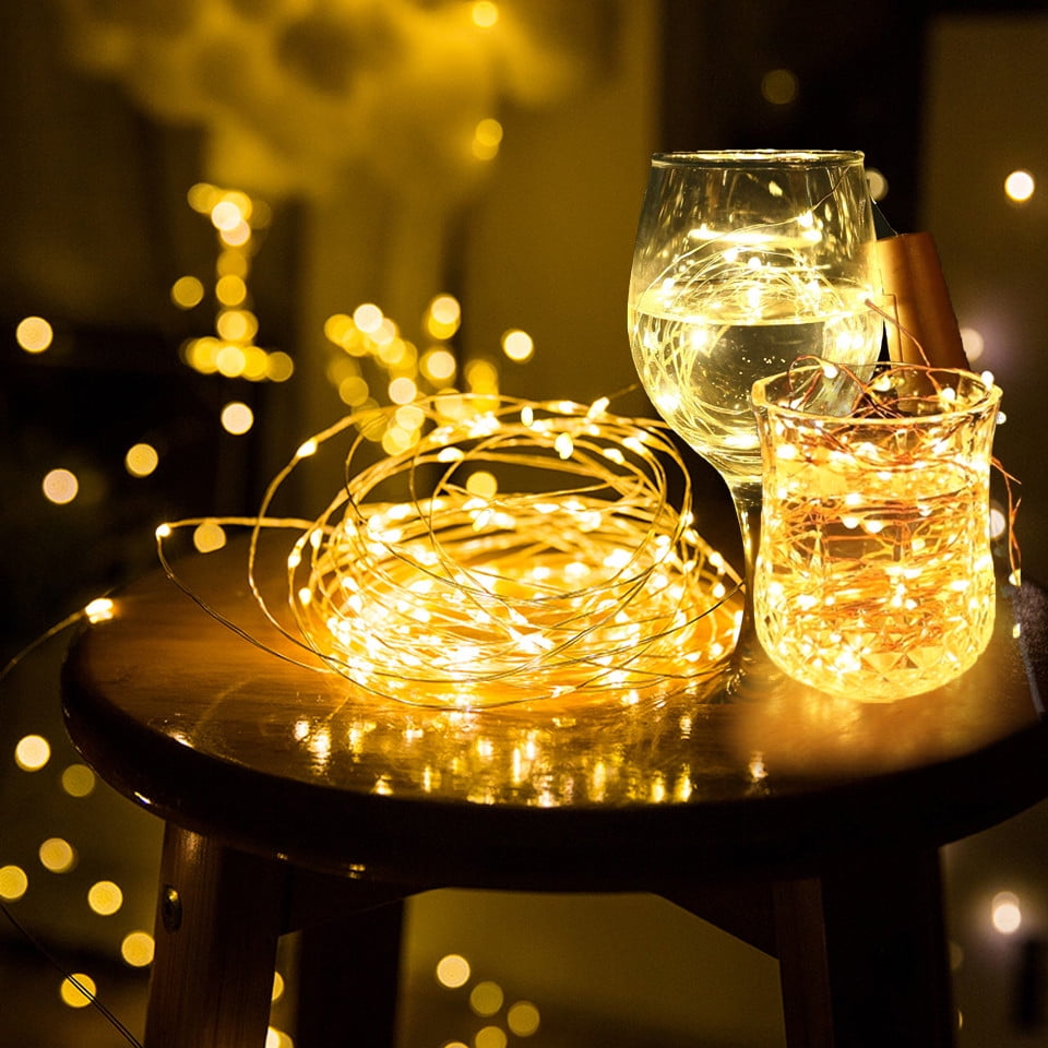 Elegant Choise 1 Pack 3 3ft 10led Fairy String Light Wire Light Set With Battery Operated Timer