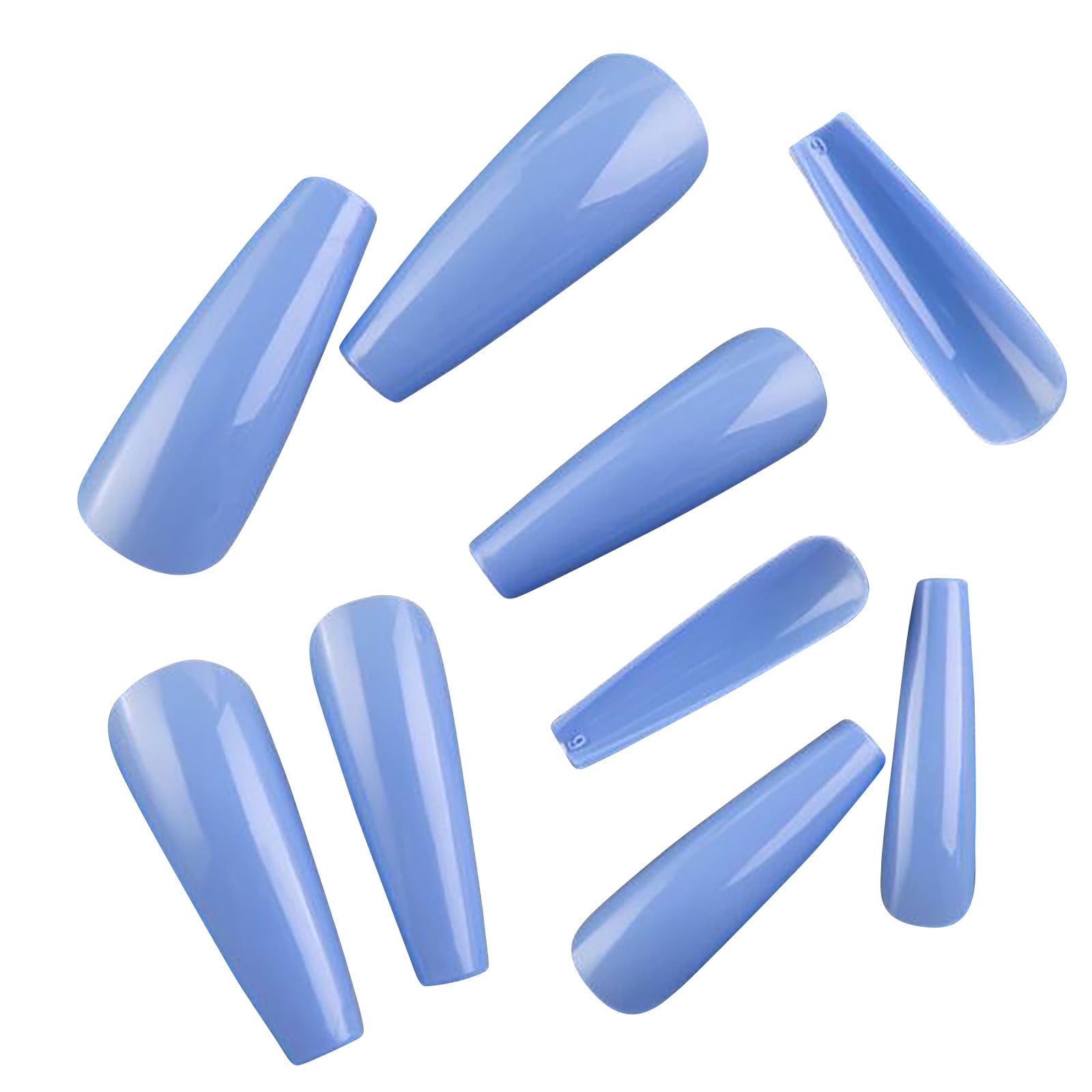 WodoFoxo 100pc Of Matte Ballet Fake Nails Long Nail Art Patches Full