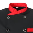 thumbnail image 3 of Hombres Mujeres Chaqueta Chaqueta de Panadero Ropa para Restaurante Catering Chef , L Sunnimix Uniforme de la chaqueta del chef, 3 of 8