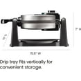 thumbnail image 3 of Chefman Flip Belgian Waffle Maker w/ Non Stick Plates, Adjustable Timer - Stainless Steel, 3 of 9