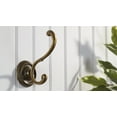thumbnail image 3 of Richelieu Bp92645bb 3-7/8" Double Brass Coat Hook - Brass, 3 of 4