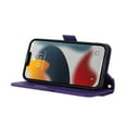 thumbnail image 4 of ELEHOLD Crossbody Wallet Case for iPhone 15 Plus with Card Slots Hidden Make Up Mirror Magnetic Closure Detachable Shoulder Strap for Women Girls Elegant Purse Case,for iPhone 15 Plus,Purple, 4 of 7