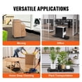 thumbnail image 2 of Furniture Dolly 2 Pack, 500 lb Capacity Each Moving Roller Cart with 4 Swivel Wheels, Interlocking Flat Dolly Boards, Bungee Cords and Handle for Heavy Furniture, Boxes, Appliances and Garage Use, 2 of 8
