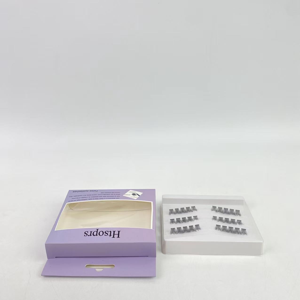 Htsoprs False eyelashes,Eyelash Extension Lengthening Wisps - Featherlight Synthetic Reusable Artificial Eyelashes Multipack of Mini Lash Clusters for that Authentic Eyelash Extension Look