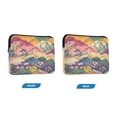 thumbnail image 7 of FORMRS 13"-13.3" Laptop Sleeve Protective Case Soft Carrying Quilted Computer Bag Cover, Green Floral Wave, 7 of 7
