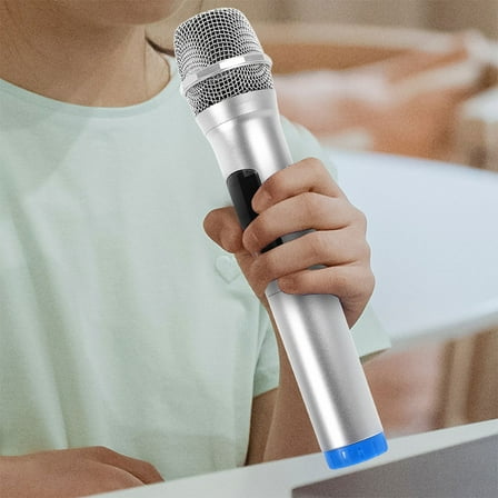 ROSENICE 2Pcs Fake Microphones Microphone Prop for Stage Performance Lifelike Simulation Blue