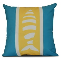 Simply Daisy, Puzzle Fish, Animal Print Pillow