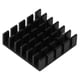 thumbnail image 2 of 10 Uds P2006-B aleta de refrigeración de aluminio negro disipador de calor Chip disipador de calor enfriador, 2 of 8