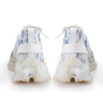 thumbnail image 6 of Modern Navy Blue White Watercolor Elegant Floral Walking Shoes for Men Woman Lightweight Tennis Fashion Elastic Sports Shoes Cushion Basketball Shoes, 6 of 7