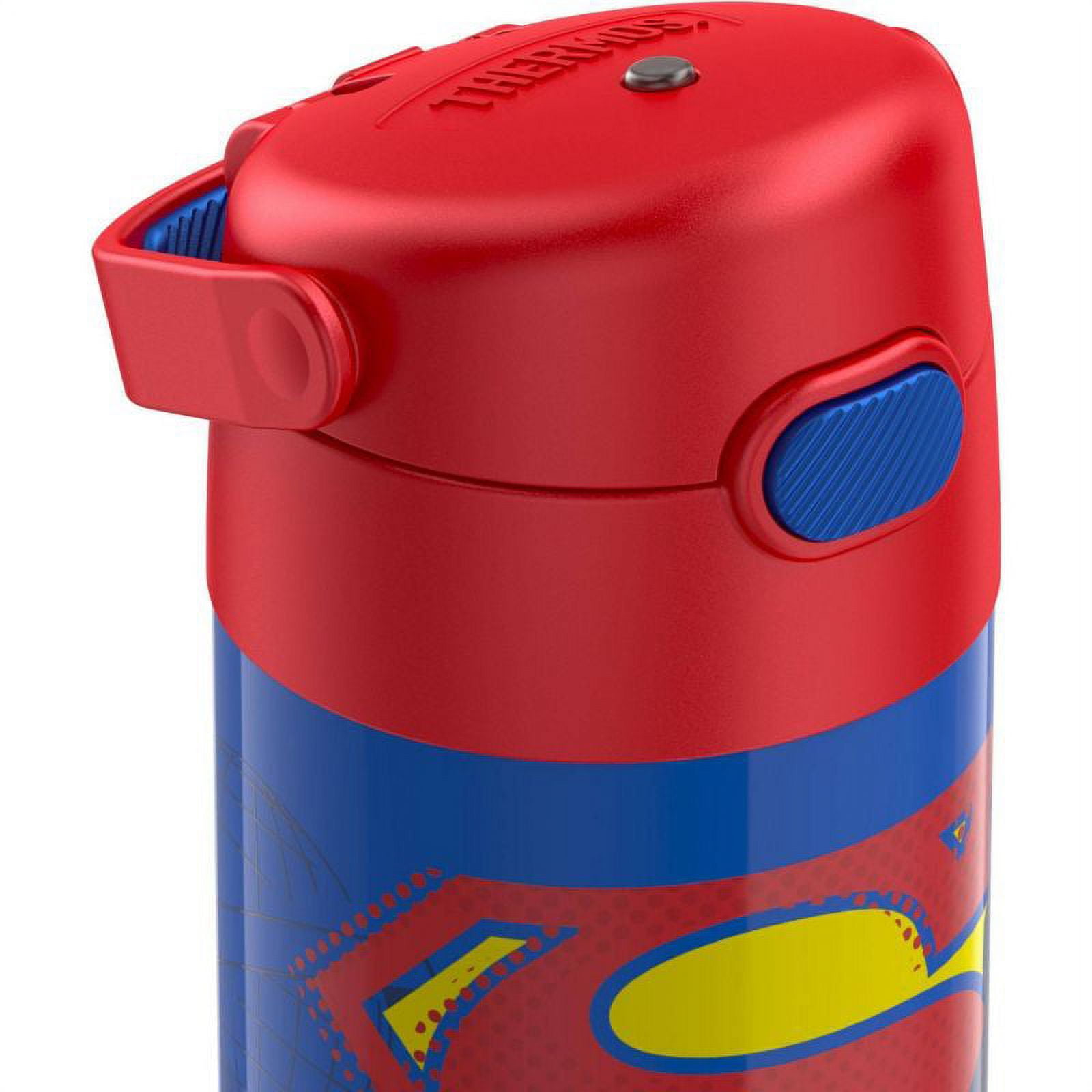 Shop Superman Printed Water Bottle with Straw - 500 ml Online