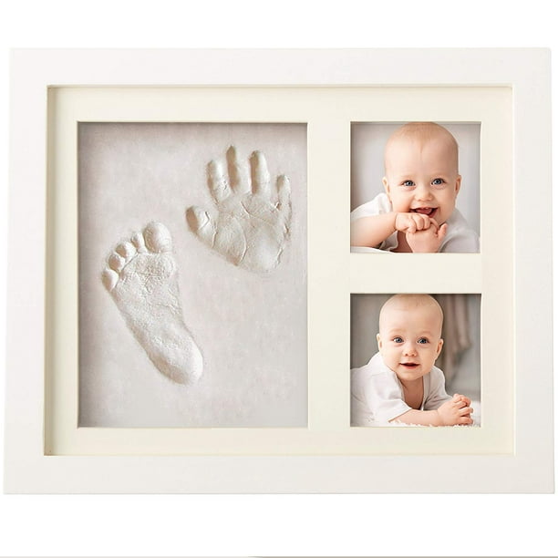 Baby Handprint Kit Footprint Photo Frame For Newborn Girls And Boys Baby Photo Album For Shower Registry Personalized Baby Gifts Keepsake Box Decorations For Room Wall Nursery Decor Walmart Com