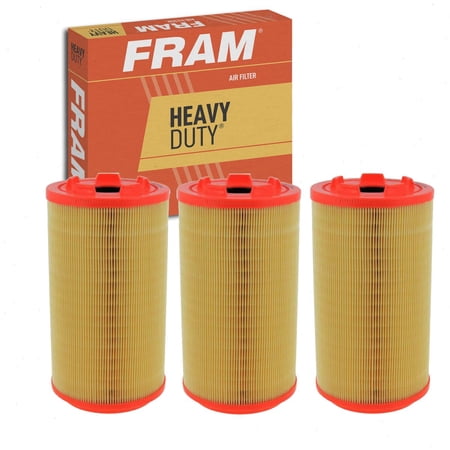 3 pc FRAM CA11950 Heavy Duty Air Filters for 961605 A1125C AF1828 AF666 AFR-81828 VA-306 WA10048 Intake Inlet Manifold Fuel Delivery Filters