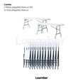 thumbnail image 2 of Paquete 2 Mesas Plegables 180 cm + 12 sillas plegables LOOMBER, 2 of 6