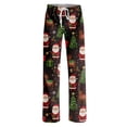 thumbnail image 5 of UDAUDU Christmas Pajama Pants Women Soft Cute Graphic Lounge Pants Elastic Waist Loose Fit Fall Pajama Pants L, 5 of 6