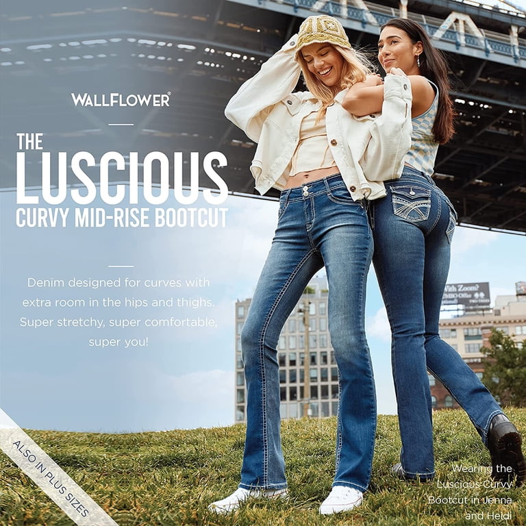 WallFlower Ultra Skinny Mid-Rise Insta Soft Juniors Jeans (Standard And Plus), Lucy, 46 Para Mujer
