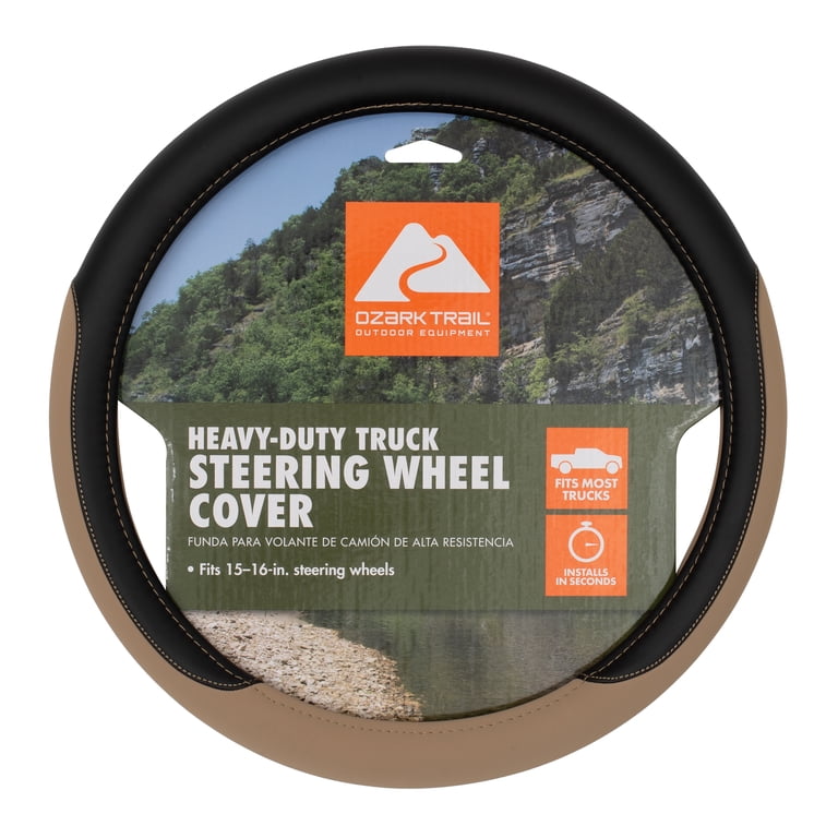 Beige Truck Steering Wheel Cover, 15-16 In photo 1