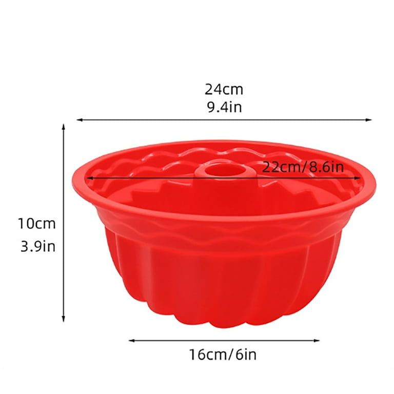 Hot sale!iHPH7 Cake Mould Silicone Baking European Grade Fluted