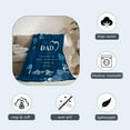 thumbnail image 4 of to My Dad Blanket Gift Blue Fathers Day Blanket from Daughter Son Birthday Valentine for Dad Grandpa Men Love You Best Dad Soft Couch Bed Floral Throw Blanket Twin Size 60x80, 4 of 6