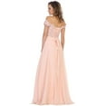 thumbnail image 5 of Formal Dress Shops Inc Juniors Womens Off The Shoulder Prom Dress, 5 of 11