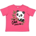 thumbnail image 3 of Inktastic My Oma Loves Me- Cute Panda Boys or Girls Toddler T-Shirt, 3 of 5