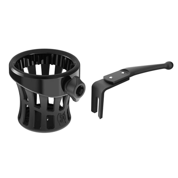 CIRO Gen 2 Black Drink Holder with Passenger Mount for Harley Touring 1996-2013 (55621)