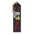 thumbnail image 2 of Pack of 6 Black "Groom To Be Award" School Award Ribbon Bookmarks 8", 2 of 2