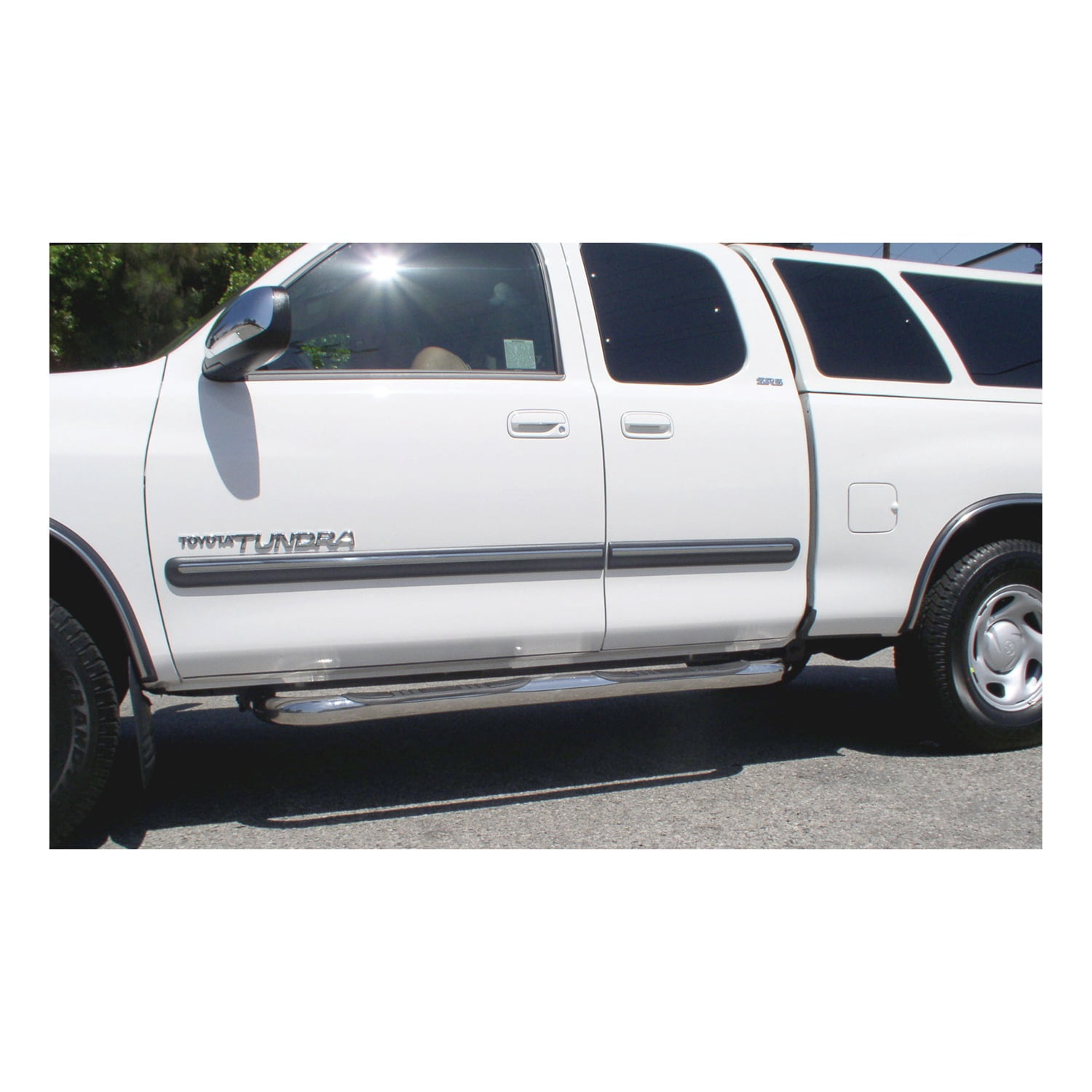 ARIES 202003-2 00-06 TUNDRA EXT CAB 3IN STAINLESS STEEL NERF BARS Fits select: 2006 TOYOTA TUNDRA DOUBLE CAB SR5, 2001-2005 TOYOTA TUNDRA ACCESS CAB SR5