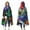 Multicolor Butterfly Group, variant on Wearable Blanket,White Butterfly Orange Pattern Hooded Wearable Flannel Blanket for Adults & Teens,Winter Poncho Shawl Wrap Cape Cozy Anti-Pill,60"x80"