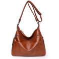 thumbnail image 3 of Bolsos de hombro impermeables para mujer 2024, nuevos bolsos de mano y carteras de diseñador de gran capacidad con cara suave, 3 of 5