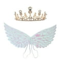 thumbnail image 4 of Girls Wings ‌Outfit‌ White Feathers Fairy ‌Outfit‌ for Girls Girls Fancy ‌Outfit‌ Dress up Clothes for Girls, 4 of 4