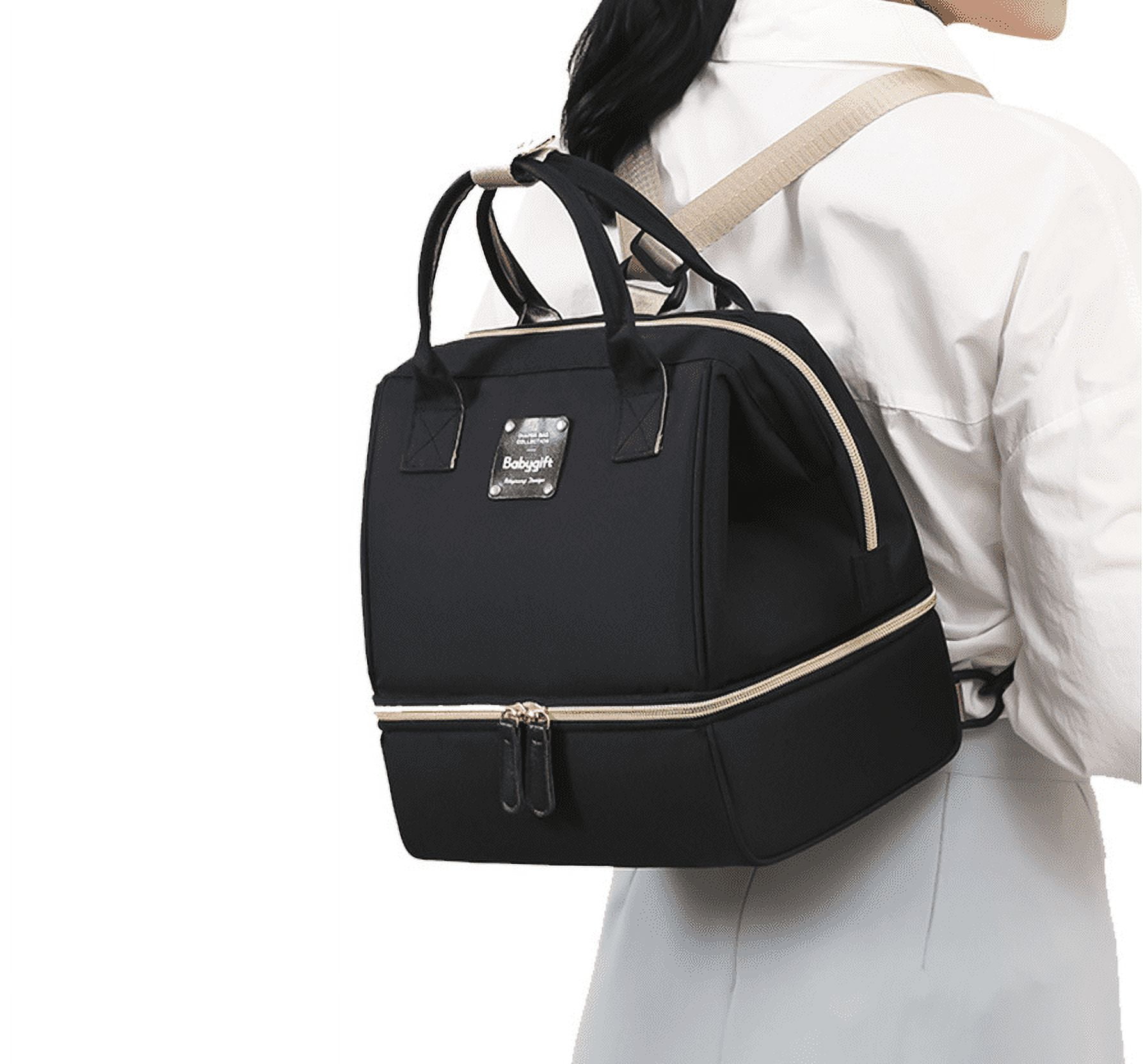 Breast Pump Backpack - Insulation Lunch Bag Diaper Bag Portable Mommy Bag with Double Layer for Women Women