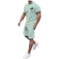 thumbnail image 3 of Playeras Algodon Para Hombre, Camiseta Informal De Verano A La Moda Para Playa, Con Estampado Digital 3D, Solapa Con Botones, Manga Corta, 103, 3 of 7