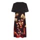 thumbnail image 4 of Vestido Gibobby Mujer Casual de Playa Verano Holgado Cuello Redondo Estampado Floral Manga Corta Mini, 4 of 5