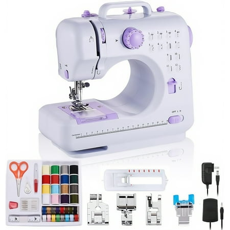 LIYINH Sewing Machine for Beginner Multi-Functional Portable Machine with 12 Built-in Stitches(New)