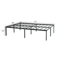 thumbnail image 4 of Cfowner 18" Metal Platform Bed Frame, Heavy-Duty Steel Slats, Black, Full Size, 4 of 5