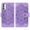 thumbnail image 5 of Asuwish Compatible with Samsung Galaxy A54 5G Wallet Case and Tempered Glass Screen Protector Flower Leather Flip, 5 of 5