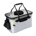 thumbnail image 3 of Cubo de pesca plegable Strade Fareast Limited bolsa de pesca EVA Gris grande, 3 of 8