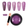 thumbnail image 1 of Gel de uñas holográfico 0.5g | Efecto espejo de alta densidad | Esmalte de uñas súper brillante | Bordes en forma de gancho | Aplicación suave | Fórmula no irritante | Incluye brocha y polvo para, 1 of 2