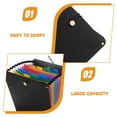 thumbnail image 4 of FOMIYES Vertical Accordion File Folder Black Plastic Organizer with 13 Compartments for Office Documents, 4 of 7