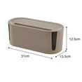 thumbnail image 3 of Cable Management Box Storage Box Desktop Wire and Cable Organizer Box, 3 of 7