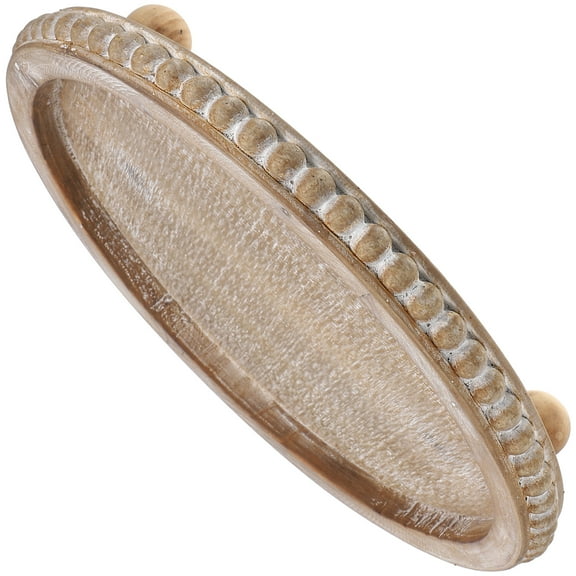 Raindrops Hourglass Coffee Table Decor Vintage Wooden Bead Tray 31.00X31.00X5.50CM