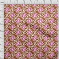 thumbnail image 4 of oneOone Viscose Jersey Brown Fabric Abstracts Sewing Craft Projects Fabric Prints By Yard 60 Inch Wide, 4 of 4
