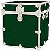 thumbnail image 3 of Rhino Trunk & Case Leather Embossed Vinyl Cube Trunk, College Chest, Home Storage, Dorm Seat, Lockable Student Footlocker, Strong Trunks, 1000+ Pounds Sitting Capacity 18"x18"x20" (Forest Green), 3 of 4