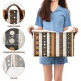thumbnail image 5 of Yayeee Foldable Storage Basket for Shelves with Handles Waterproof Cloth Bins, Abstract Dots, 5 of 7